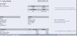 billing-invoice template