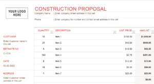 Construction-proposal