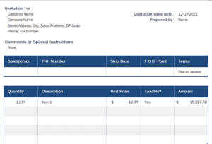 price-quotation