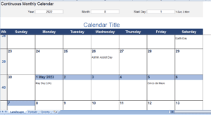 monthly-calendar- with-holidays