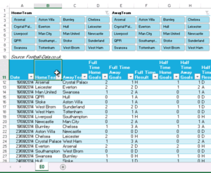 inser Excel slicer