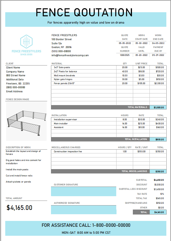 Fencing Quotation